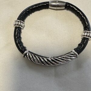 Brighton Black and Silver Bracelet